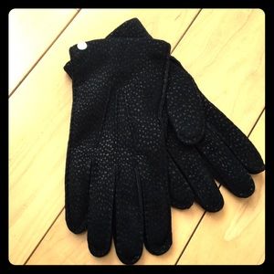 Borsalino Italian textured fine suede gloves
